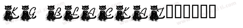 KG BLACKAT字体转换